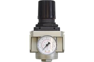 TOPRING 51.536 Airflo 450 5-125 PSI, 3/4 in. Compresed Air Regulator with Pressure Gauge, Series 51