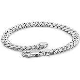 Dankadi Italian Sterling Silver Cuban Link Chain Bracelet Men 3MM 4MM 5MM 6.3 "6.7" 7 "7.5" 8 "8.5" 9 "Solid 925 Silver Bangle For Woman Cuff Jewelry Gift