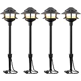 VENUS MANUFACTURING Low Voltage Landscape Lights LED Outdoor Pathway Light 12V AC 2.2W 32Lumen Warm White Landscape Lighting 