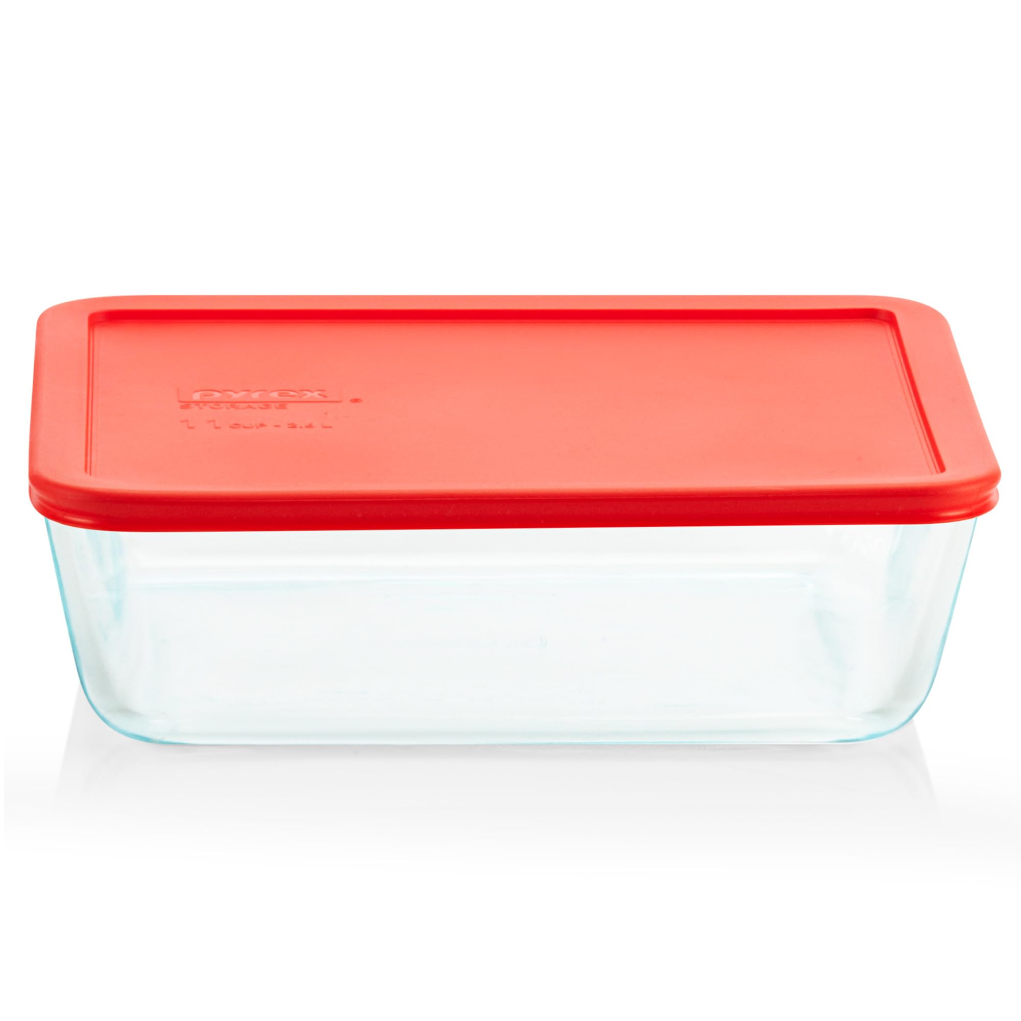 Photo 1 of **NOT CORRECT LID**Pyrex Simply Store Glass Food Storage Container, Snug Fit Non-Toxic Plastic BPA-Free Lids, Freezer Dishwasher Microwave Safe, 11 Cup