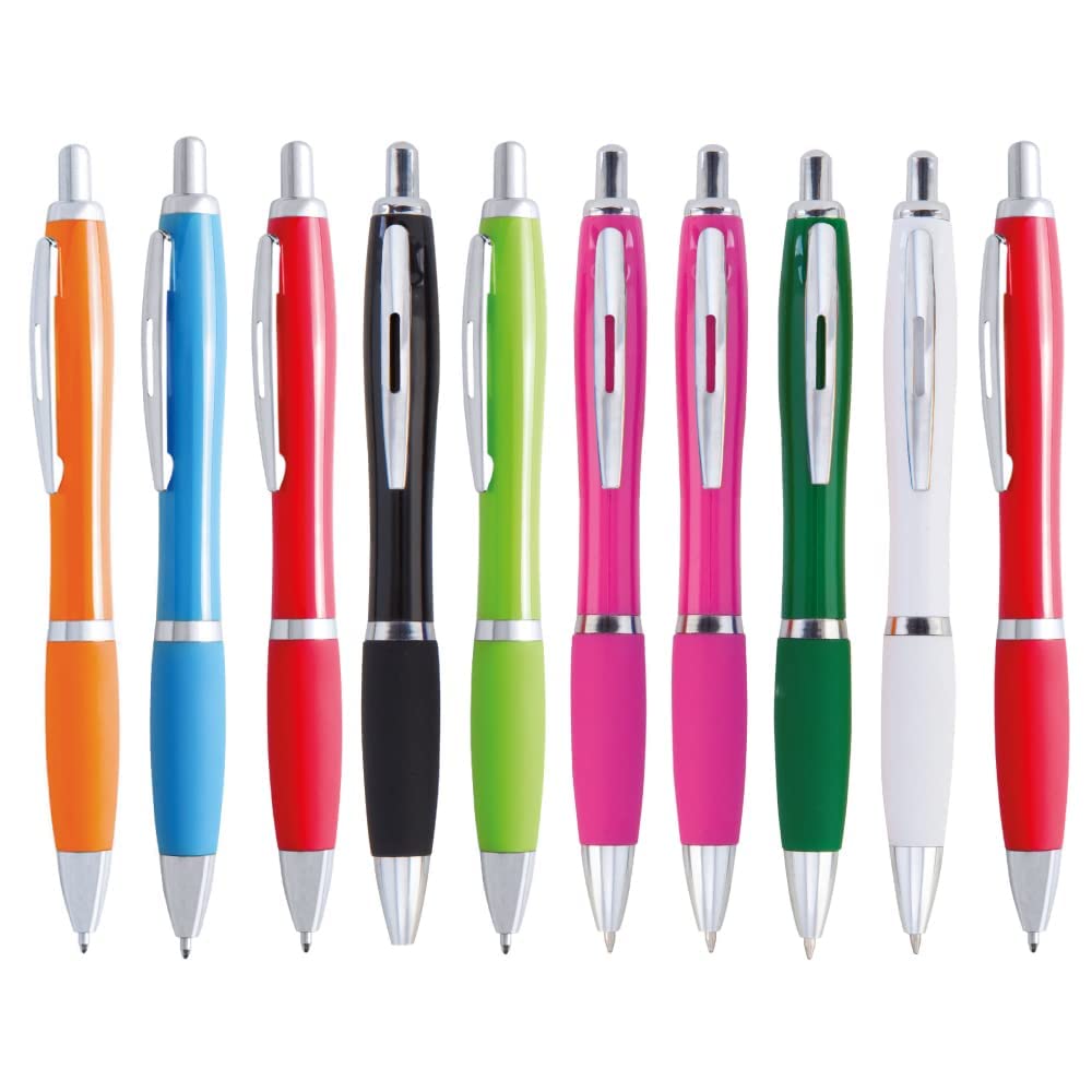 presents & more 10 pieces of Ballpoint pen in trendy colours assorted colours