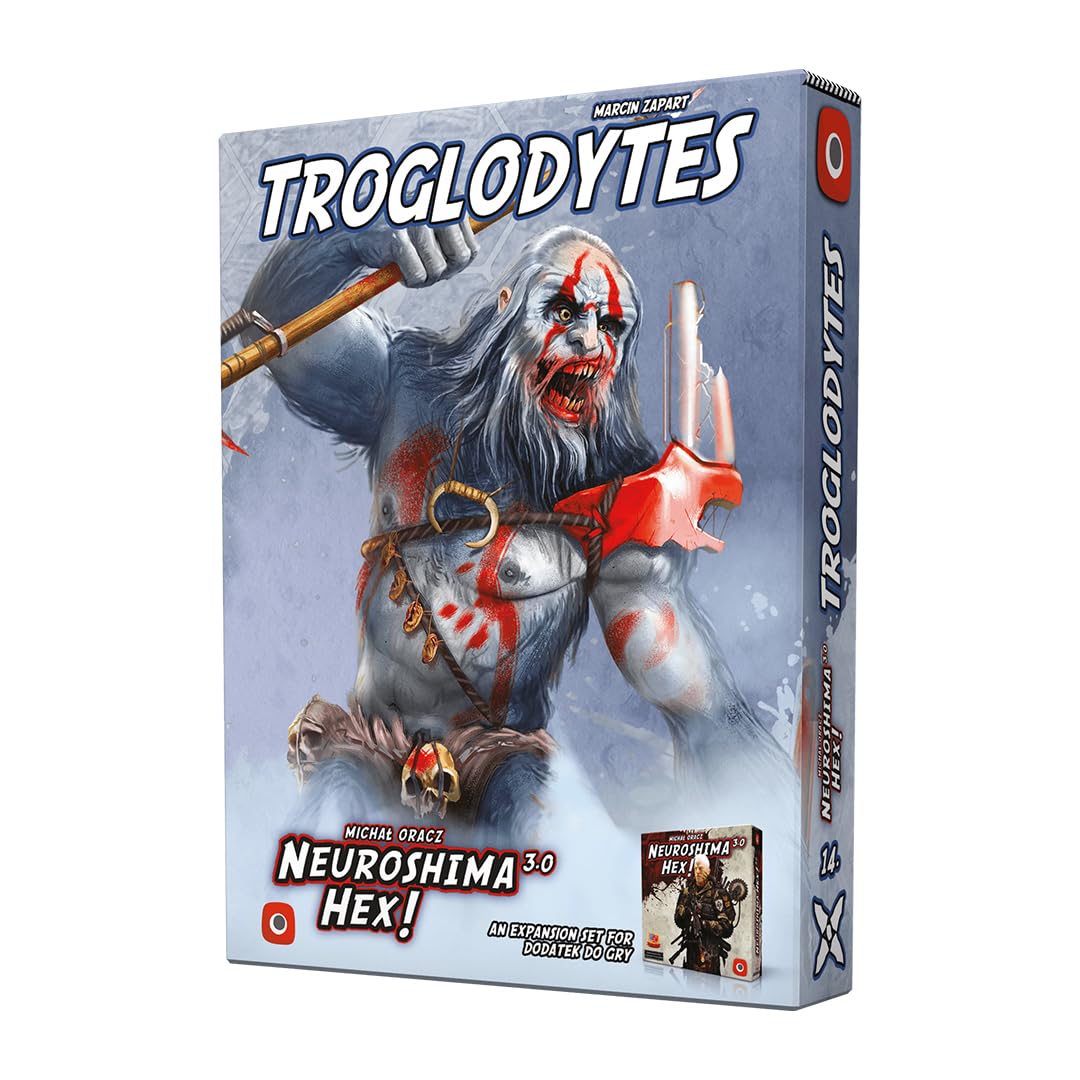 PORTAL GAMES | Neuroshima Hex 3.0 Troglodytes | Tactical Board Game Expansion, Asymmetric Army Pack, Post-Apocalyptic Strategy | 1 to 4 Players | 30 Minutes