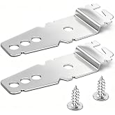 2 Pack 8269145 Dishwasher Mounting Bracket with Screws | Undercounter Dishwasher Clips - Fit for Whirlpool Kenmore Kitchen-Aid Dishwashers - Replaces WP8269145 AP3039168 PS393134