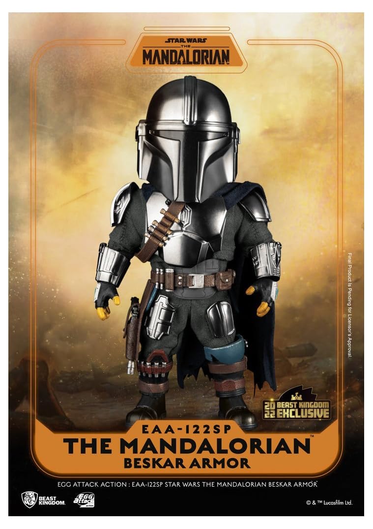 Beast Kingdom - STAR WARS The Mandalorain Beskar Armor Egg Attack Action Figure