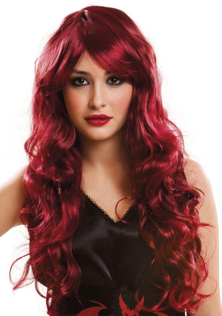 Viving Costumes Maroon Disco Fashion Wig