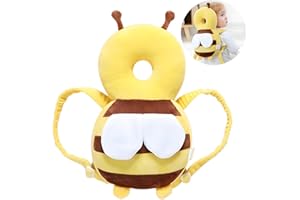 PandaEar Baby Head Protection Backpack, Toddler Walking Head Protector, Adjustable Head Protector Pad Safety Cushion (Yellow)