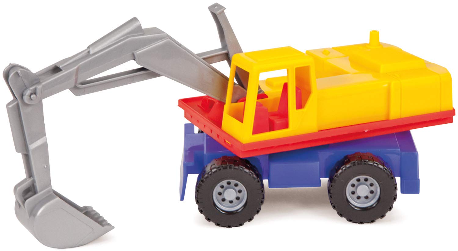 Lena 07251 - PROFI excavator, construction vehicle approx. 27cm, sturdy shovel excavator with movable shovel, sand excavator toy vehicle for children from 2 years, suitable for indoors and outdoors
