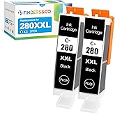 F FINDERS&CO 280XXL PGBK Ink Replacement for Canon PGI-280 XXL Black Ink Work with Canon PIXMA TS6320 TS8320 TR7520 TR7500 TR8520 TR8500 TS8100 TS8200