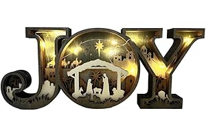 Christmas Design Letter Ornament Wooden Office Desktop Nightlight Gift ﻿ Crafts Decoration Birthday Ornament