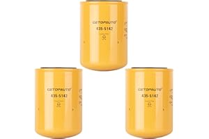 GETOPAUTO 435-5142 Coolant Filter Compatible with C-7/8/9/10,3116,3306,3408 Engines Replaces 24073 4355142 WF2073 B5089 3315115 9Y4528 P554685（Set of 3）