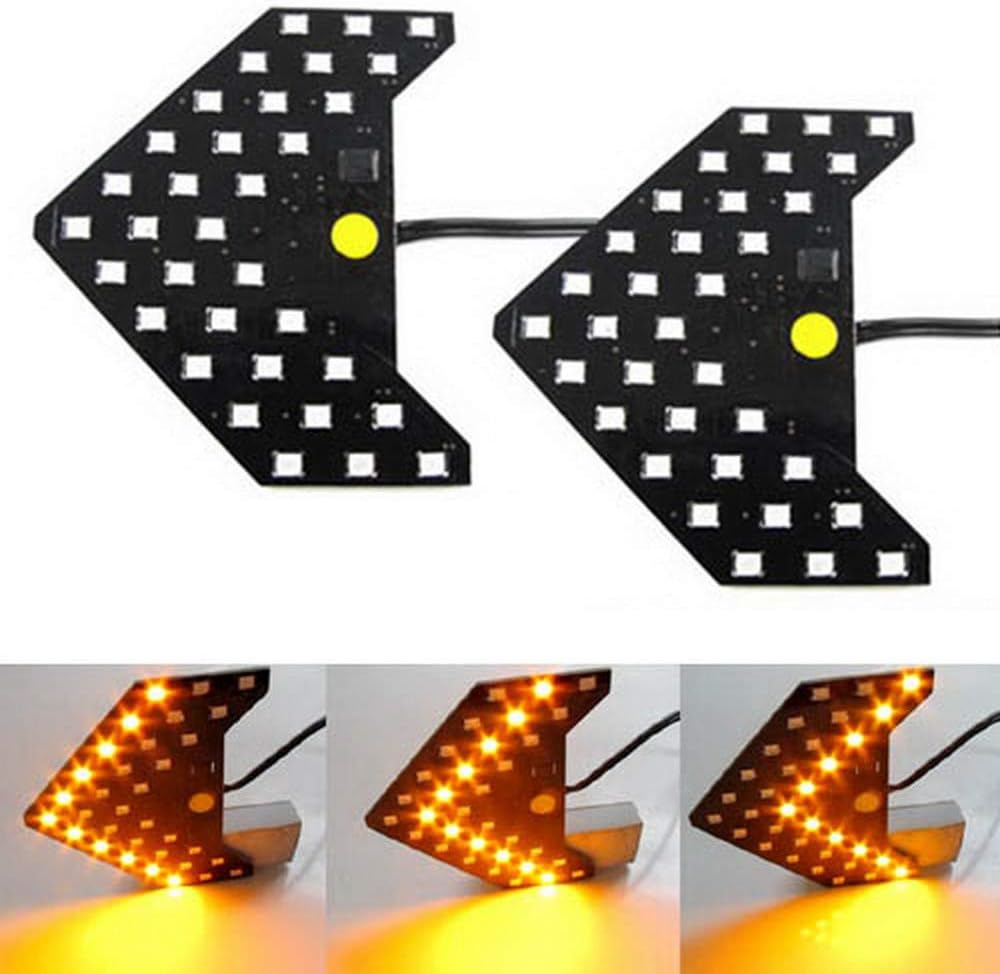 iJDMTOY Pair Dynamic Sequential 3Step Flash 33SMD LED Circuit Board