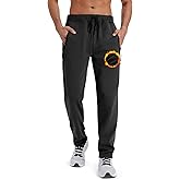 ZITY Mens Fleece Joggers Warm Winter Sweatpants with Zipper Pockets Workout Running Athletic Pants
