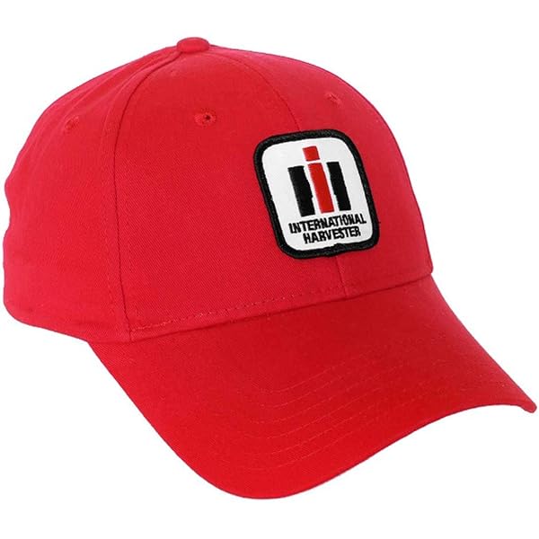Casquette International Harvester IH - Noire Avec Dos Maille Rose Fluo, Taille Réglable, Produit Officiel