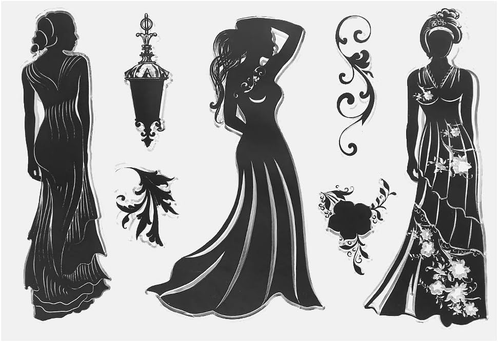 DIY Rubber Transparent Silicone Clear Stamps for Card Marking Scrapbooking X'Mas Gifts (O15-2)