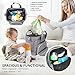 Premium Diaper Bag Backpack by Liname - Extra-Wide Zip Opening, Large Capacity & Stylish Design - Includes Bonus Stroller Straps & Waterproof Changing Pad - Easy to Clean and Looks Great