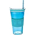 Cereal To Go, Cereal Container, Cereal On The Go Go Cereal Box Storage Container Cups Milk Yogurt Keeper Holder With Spoon (Blue-Cup)