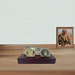 ASmileIndeep Small Military Challenge Coins Display