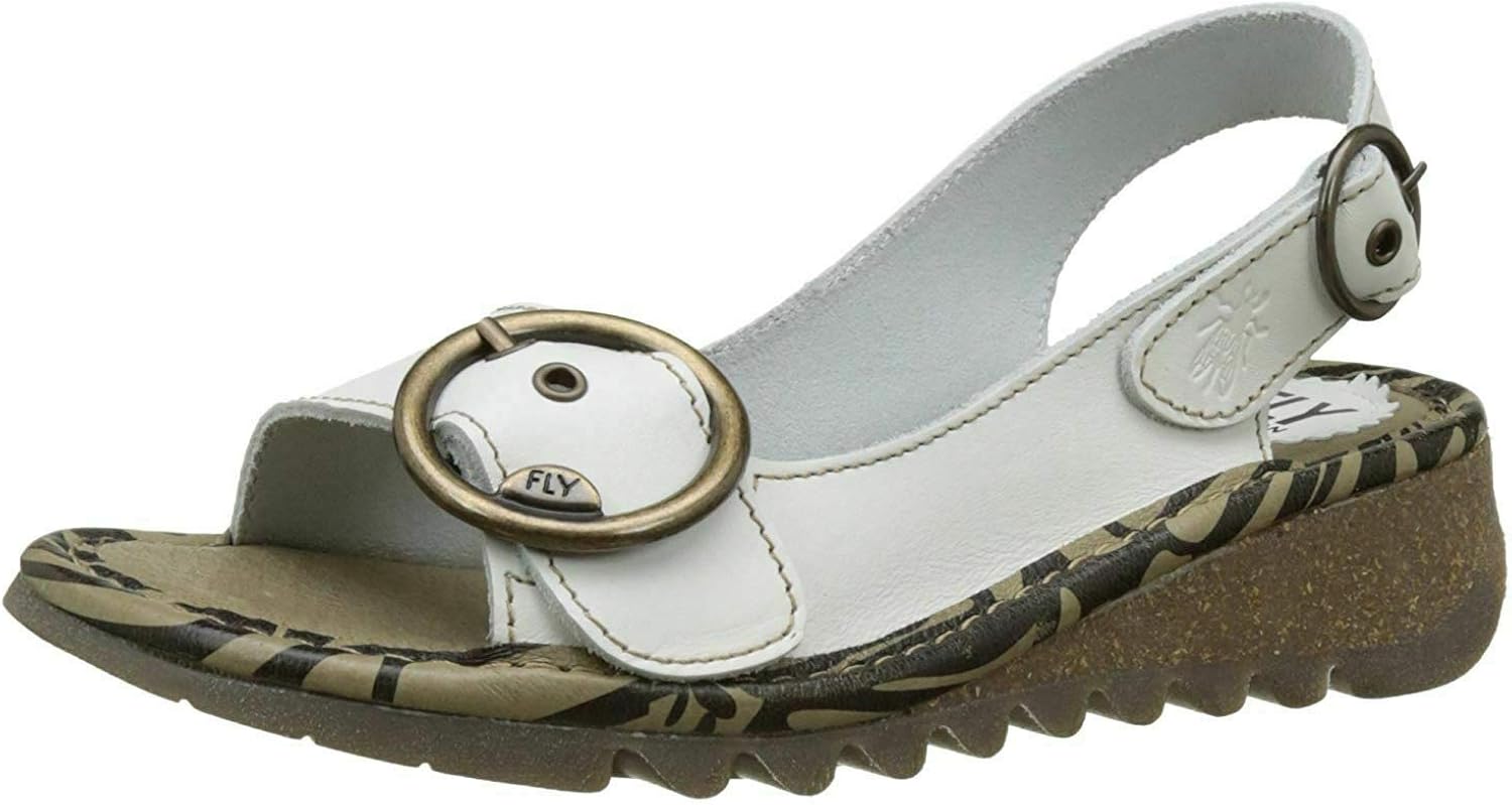 fly white sandals