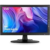 SECURITYVIDEODIRECT SVD 18.5 Inch Security Monitor – Supports 4K Input, 1366x768 HD LED Display, Ultra Thin CCTV Monitor with HDMI/VGA/BNC/USB, Professional Surveillance Screen for DVR, Home, Office