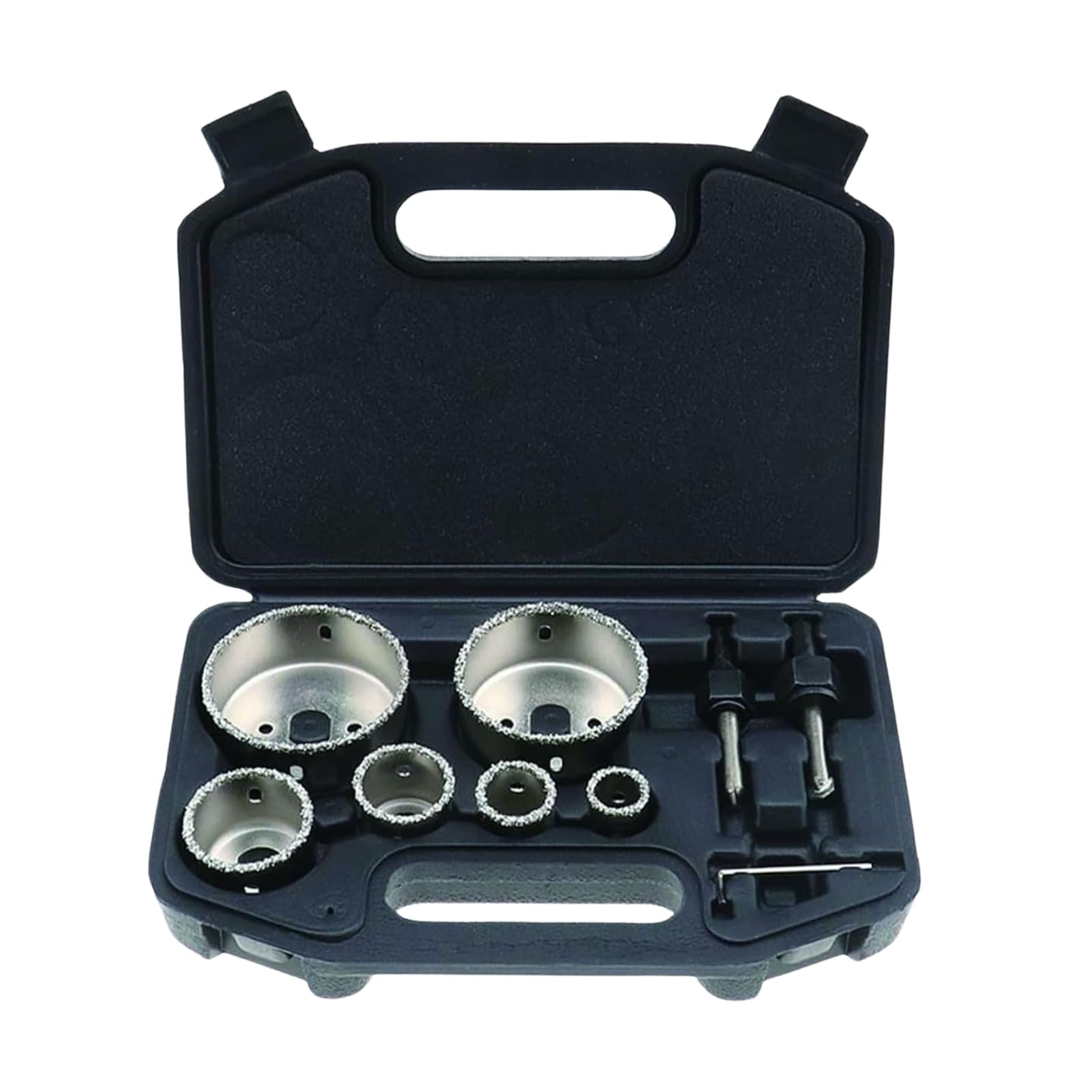 9pcs Diamond Hole Saw Drill Bit Tool Set 22/28/35/44/68/73mm Diamond Hole Saw Tile Ceramic Glass Porcelain Marble Drill Bit Set
