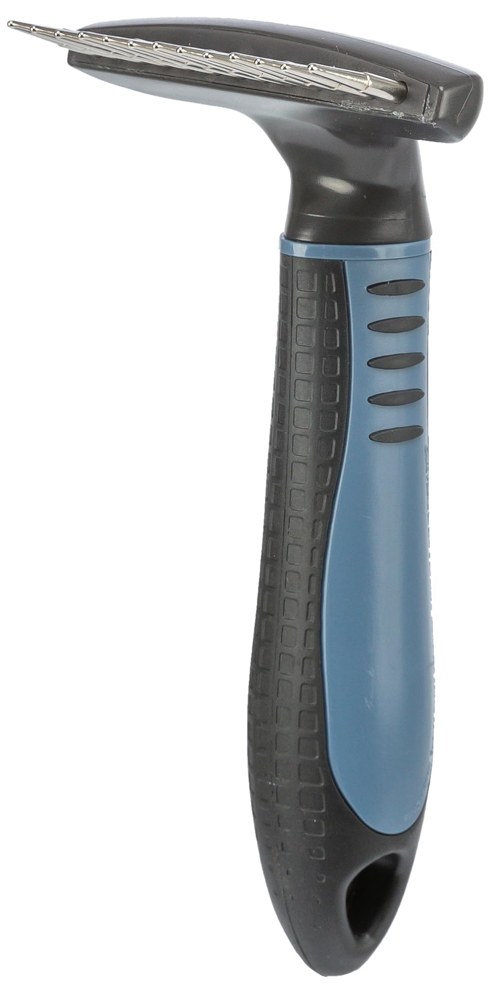 TRIXIE Longhair coat detangler - for grooming the undercoat - 2 cm tine length - rubberised plastic handle - for long and shaggy hair - 7 x 14 cm - 23791