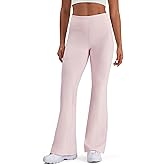 K-Swiss Flare Leggings for Women 32" - High Waist Wide Leg Bell Bottom Bootcut Yoga Pants for Casual Lounge