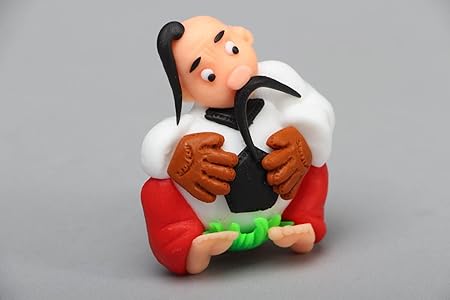 Iman de nevera vistoso de arcilla polimerica Cosaco futbolista ...