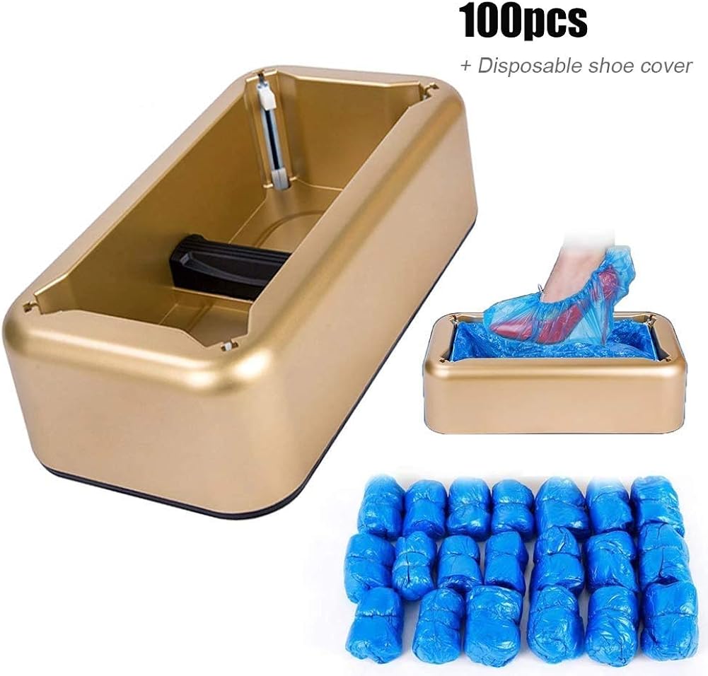 LAC Automatic Shoe Cover Dispenser, Disposable Coveralls, Plastic