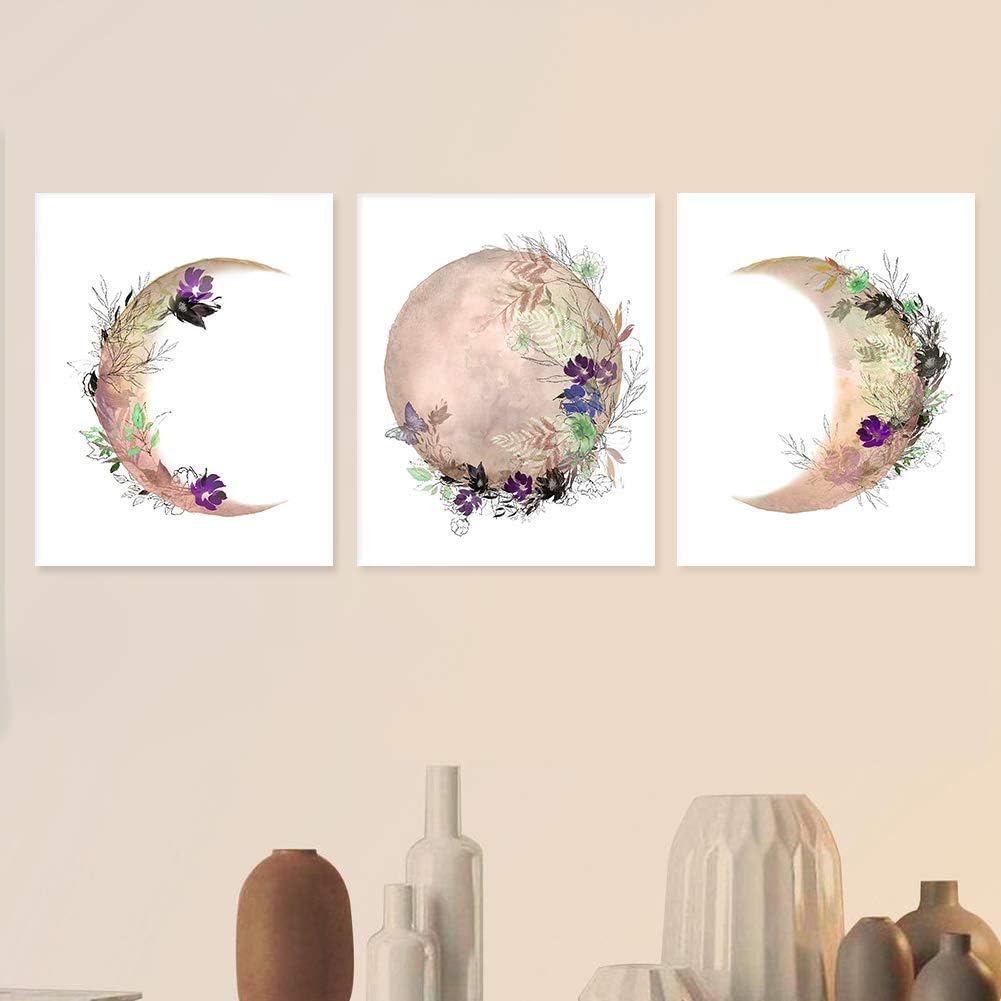 Moon Phase Wall Decor Canvas Print Poster Wall art Painting