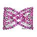 LOVEF 5pcs New Stretch Flower Bow Glass Bead Hair Head Comb Cuff Double Clip Good Gift