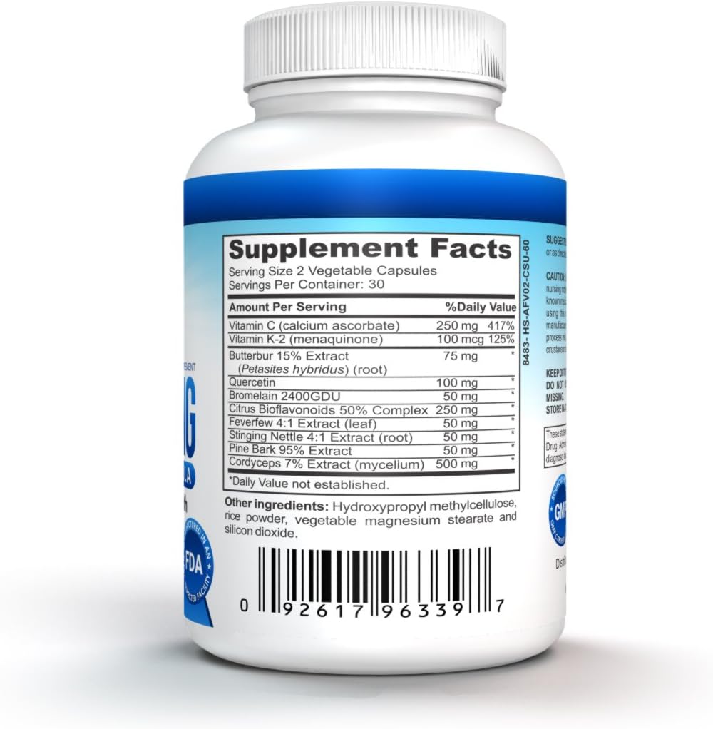 White Lung by NutraPro - Lung Cleanse & Detox.Support Lung Health. Supports Respiratory Health. 60 Capsule - Made in GMP Certified Facility.: Health & Personal Care