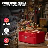 ACCURATE 6 Inch Steel Petty Safe Box with Lock & 2 Keys - Assorted Color view 7