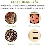 Buddy Wild Insect Bee House - Eco-Friendly Bug Hotel for Garden view 4