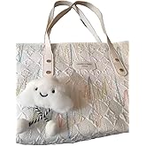 Cahres & Heka Fashion Adorable shoulder handbag, zipper closure, waterproof, with hanging kitty