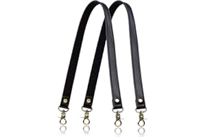 A ALLZEDREAM Allzedream Genuine Leather Purse Strap Sewing Canvas Replacement Handbag Shoulder Bag 2 Pcs