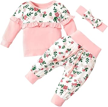 floral baby girl outfit