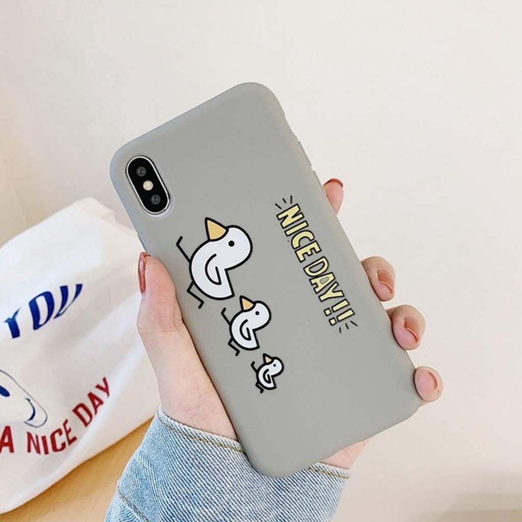 Amazon Co Jp Spinas スピナス スマホ 背面 ケース あひる 英語 アニマル 動物 イラスト 手書き かわいい Iphone7 8 Iphone7 8plus Iphonex Xs Xr Xsmax 全2種 家電 カメラ