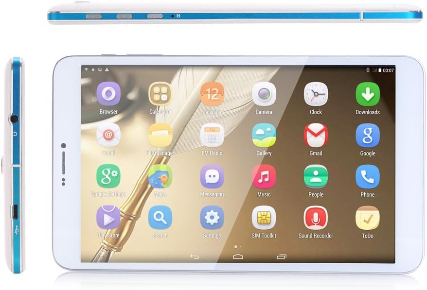 Atoah 7" Unlocked Sim Card Phone Tablet Android Phone Tablet for Kids ,Sim Card Slot, 3g/4g Phablet As Gift (Blue)