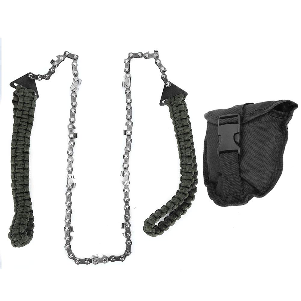 Hand Chain Saw for High Limb Tree Branch Folding Pocket Chain Saw High Reach Tree Limb Hand Rope Saw for Camping Garden Gear Survivalist Tool