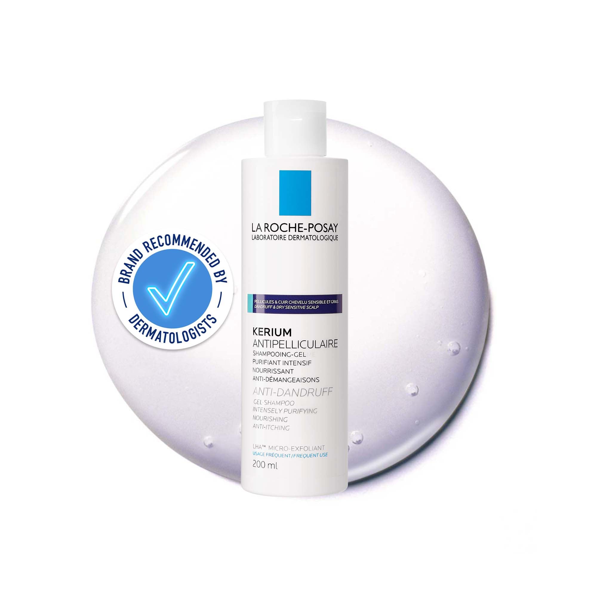 La Roche- Posay Kerium Anti-Dandruff Gel Shampoo For Oily Scalp 200ml