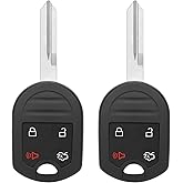 Vurkcy Key Fob Replacement for 2001-2015 Ford Explorer/ 05-14 Mustang/ 03-17 Expedition/ 07-15 Edge/ 00-19 Taurus/ 00-09 Mercury Sable/ 05-11 Mariner Milan/ 04-15 Lincoln Navigator,CWTWB1U793, 2Pcs