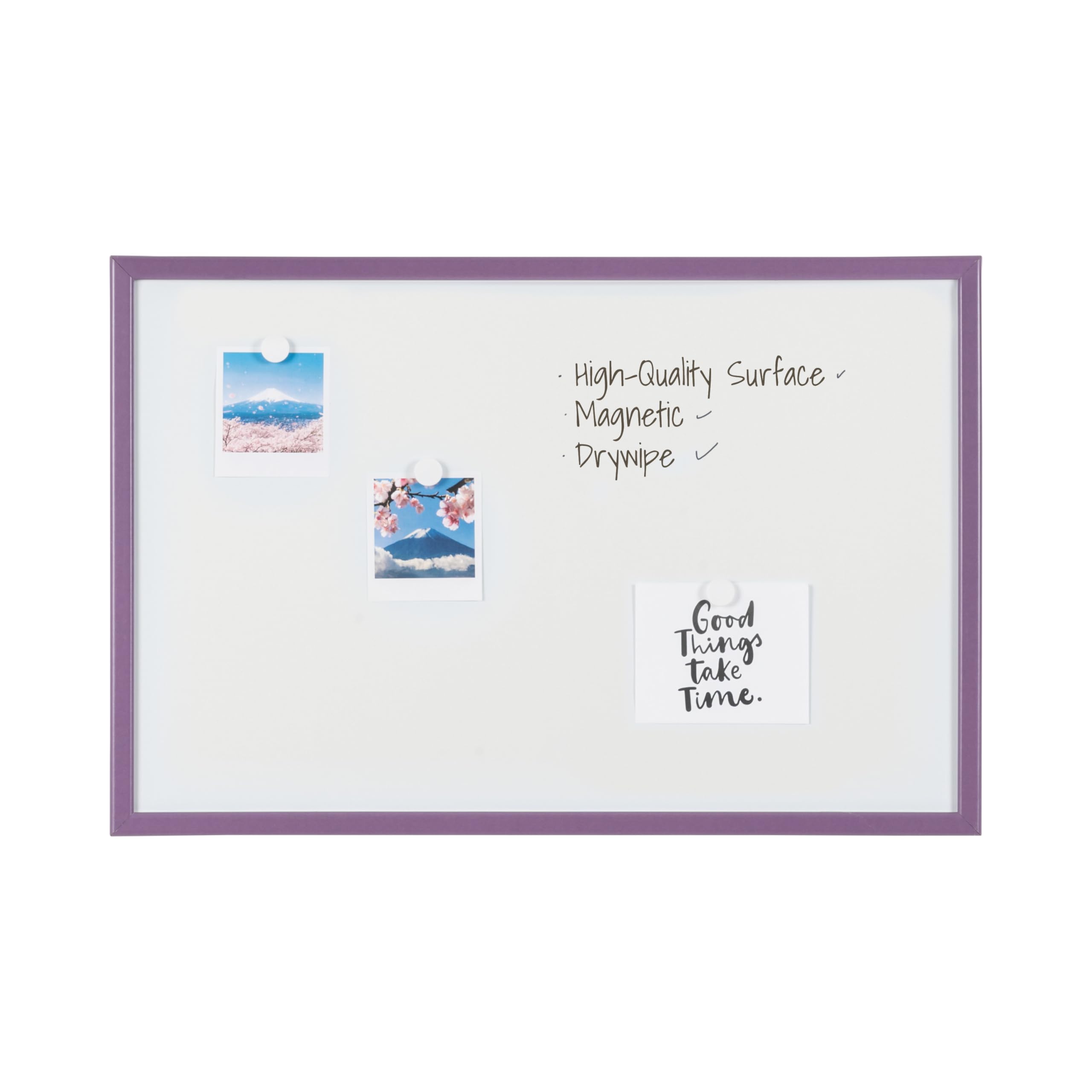 Bi-Office - Magnetic Board, Dry Wipe - 60 x 40 cm 60x40 Violet