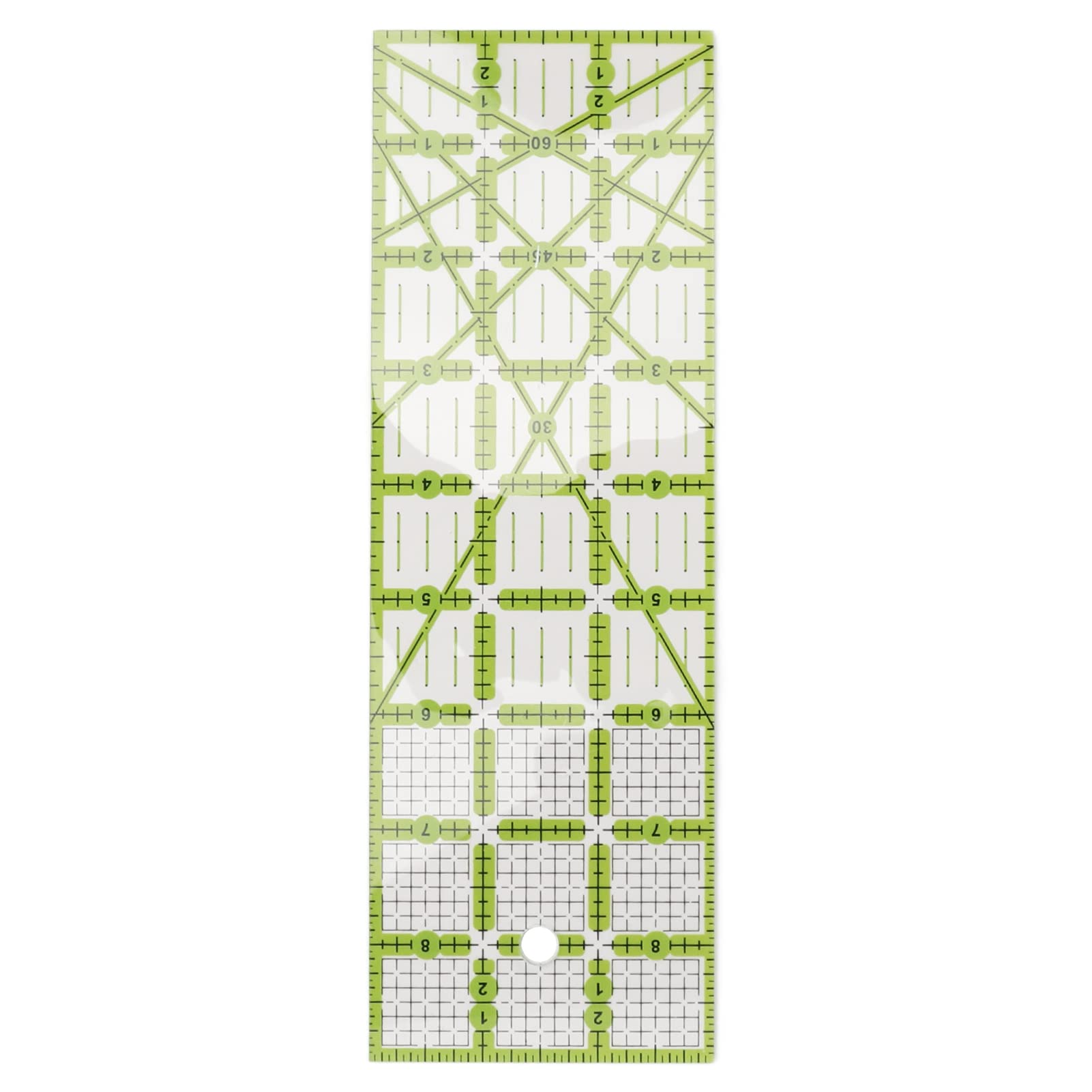 Tissting Quilting Ruler 9x3 Inch 22.86x7.62 Cm Acrylic Sewing Guide - High Quality Clear Ruler With Green Lines For Accurate Fabric Cutting Suitable For Quilting Sewing And Crafting Projects