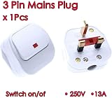 Power Tool 3 Pin UK Plug with Neon Light Switch 250V 13A for Business Office view 4