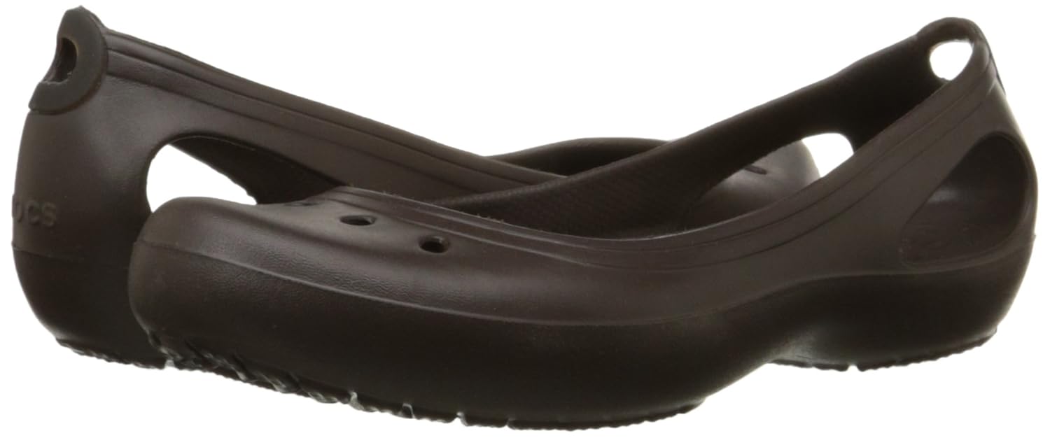 crocs women's kadee platinum rubber ballet flats