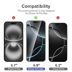 NEW'C 3 Pack Designed for iPhone 17 Pro Max, iPhone