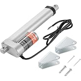 VEVOR Linear Actuator 12V, 6 Inch High Speed 0.55"/s Linear Actuator, 220lbs/1000N Linear Motion Actuator with Mounting Bracket and IP54 Protection