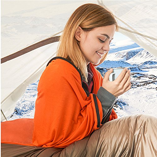Tentock THERMOLITE HEAT Single Sleeping Bag Liner Envelope/Mummy Sleeping Sack Portable Adult 3 Season Travel Sheet for Camping Hiking Backpacking Road-trip(Mummy)