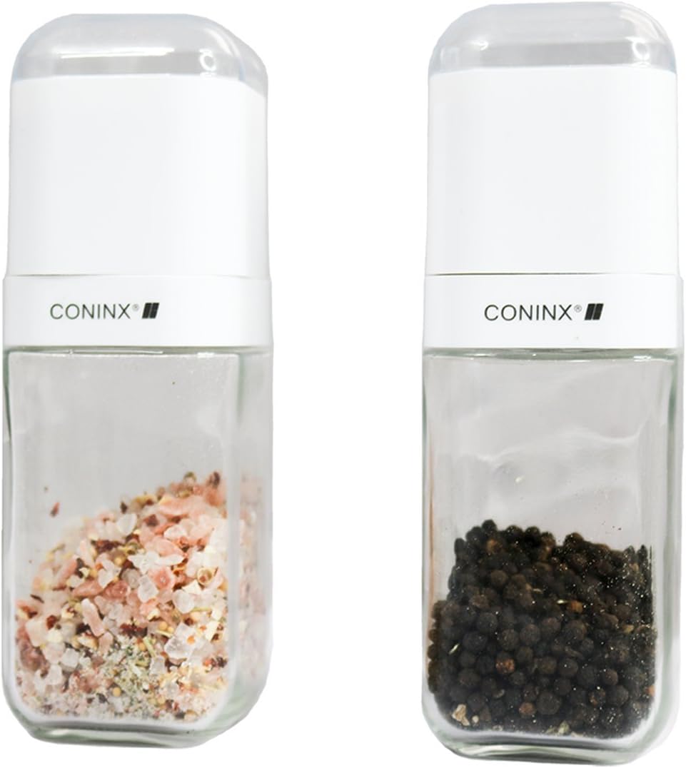 Salt and Pepper Mill with Ceramic Grinder from Coninx (Without Herbs) | Set of 2 | Pepper Mill |