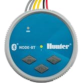 Hunter NODE-BT-100 Battery Sprinkler Timer, 1-Zone Controller with Solenoid | Bluetooth battery irrigation controller with DC-latching solenoid, app control, for drip or remote systems